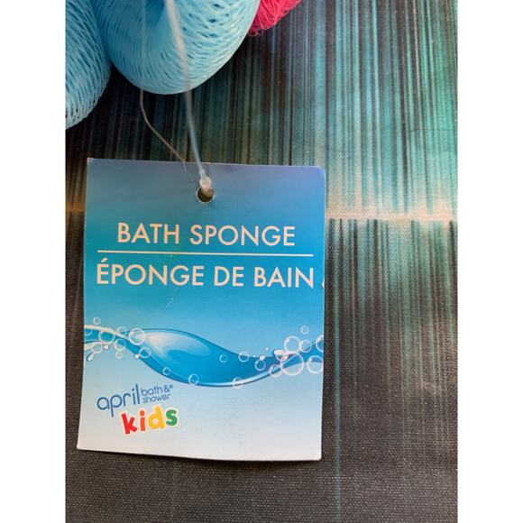 Bath Sponge & Rubber Duckie Bath Items Children Themed - Picture 3 of 4